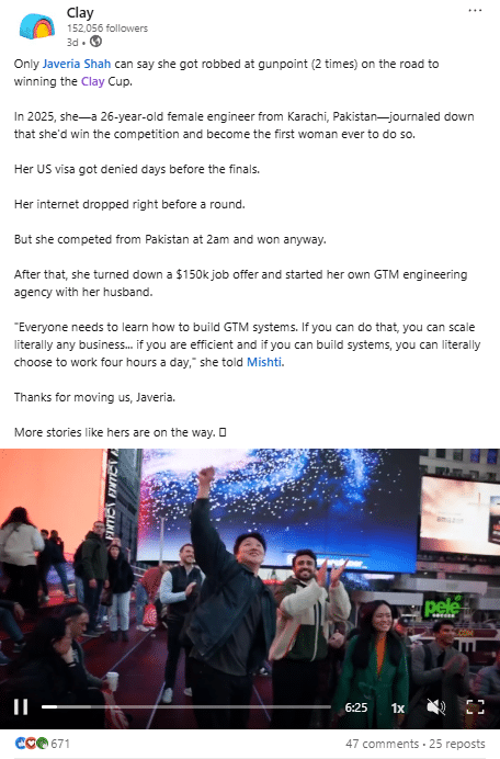 Marketing Spotlight: Clay Marketing Strategy Top-Performing Content